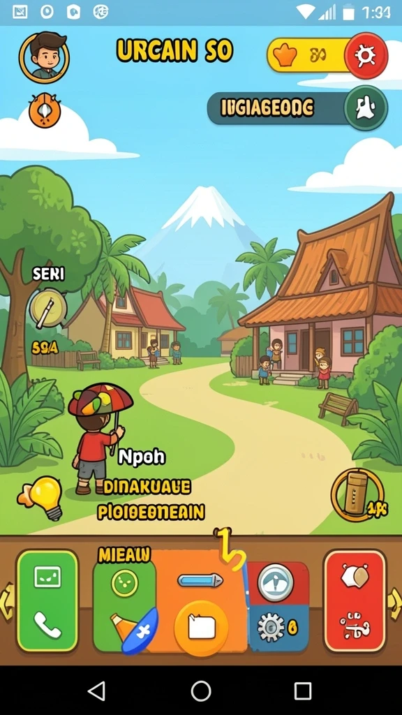 Tangkapan layar menunjukkan aksi seru dalam gameplay.