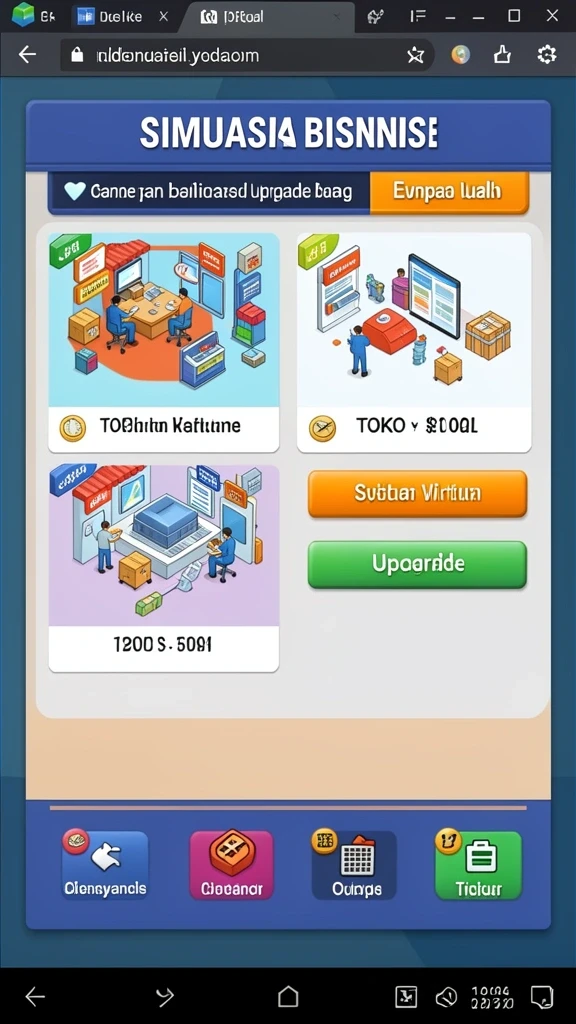 Tampilan awal permainan yang menarik.