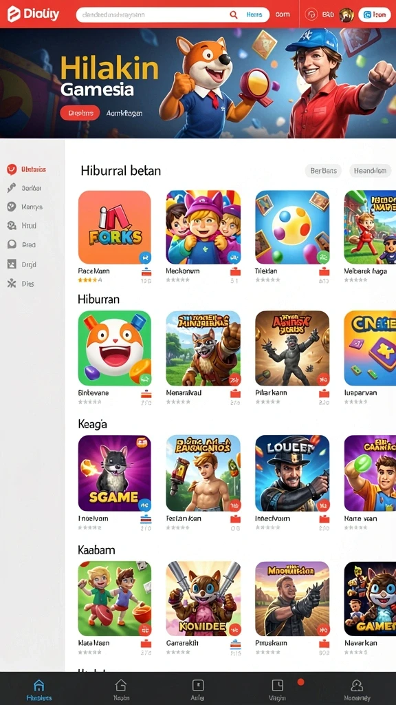 Karakter-karakter unik yang dapat dipilih.