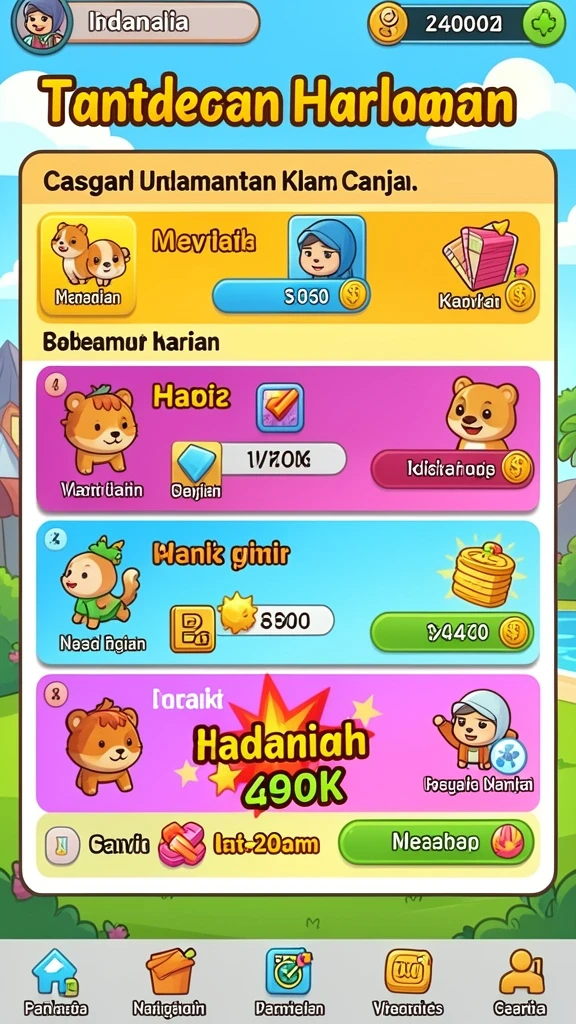 Tampilan antarmuka yang menarik dan mudah digunakan.