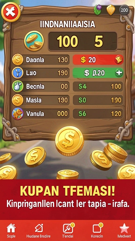 Tampilan menu utama DENTOTO yang menarik.