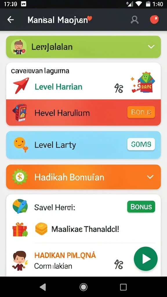 Tampilan antarmuka yang menarik dan mudah digunakan.