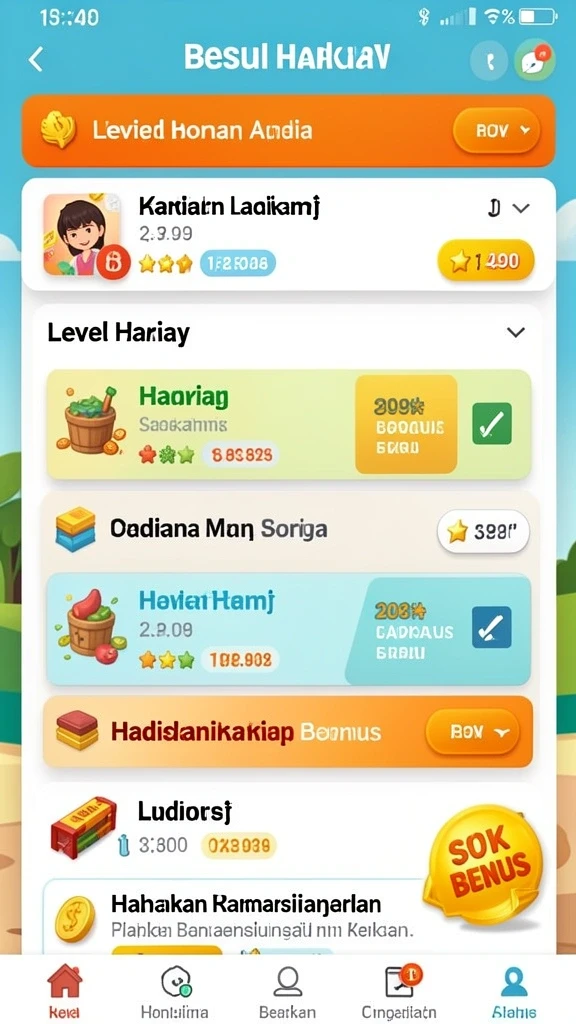 Berbagai karakter menarik untuk dipilih dan dimainkan.