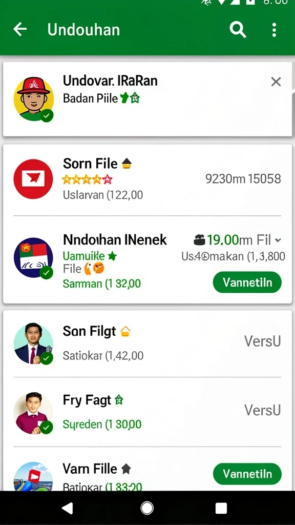 Tampilan antarmuka yang sederhana dan intuitif.