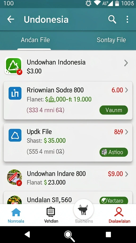 Menu upgrade karakter yang mudah dipahami.