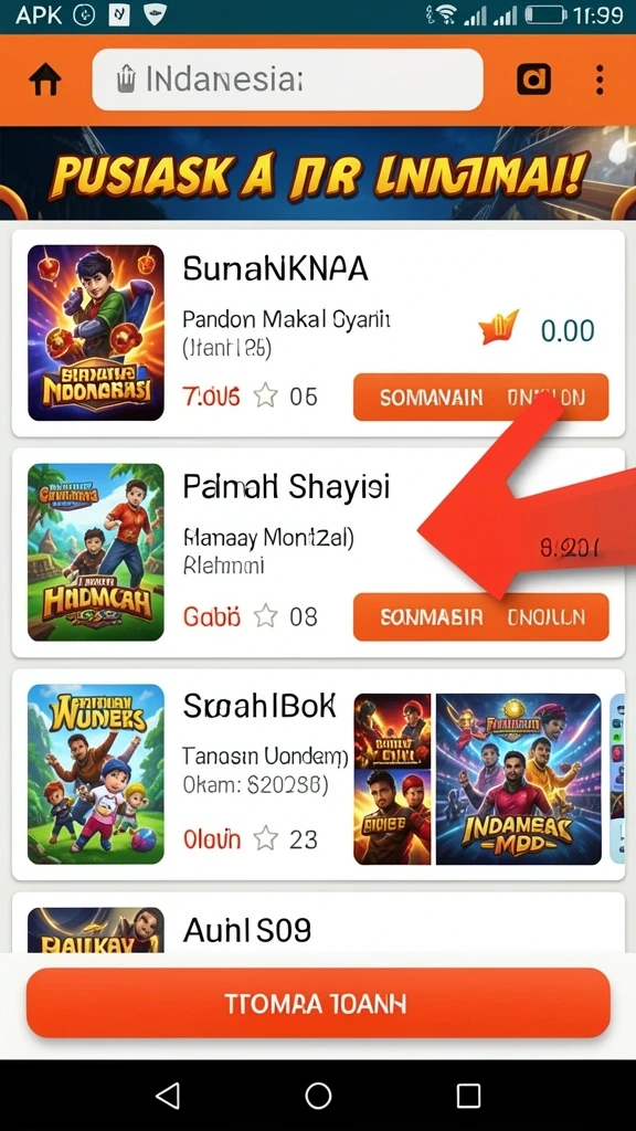 Screenshot menunjukkan karakter utama dalam aksi bertarung.
