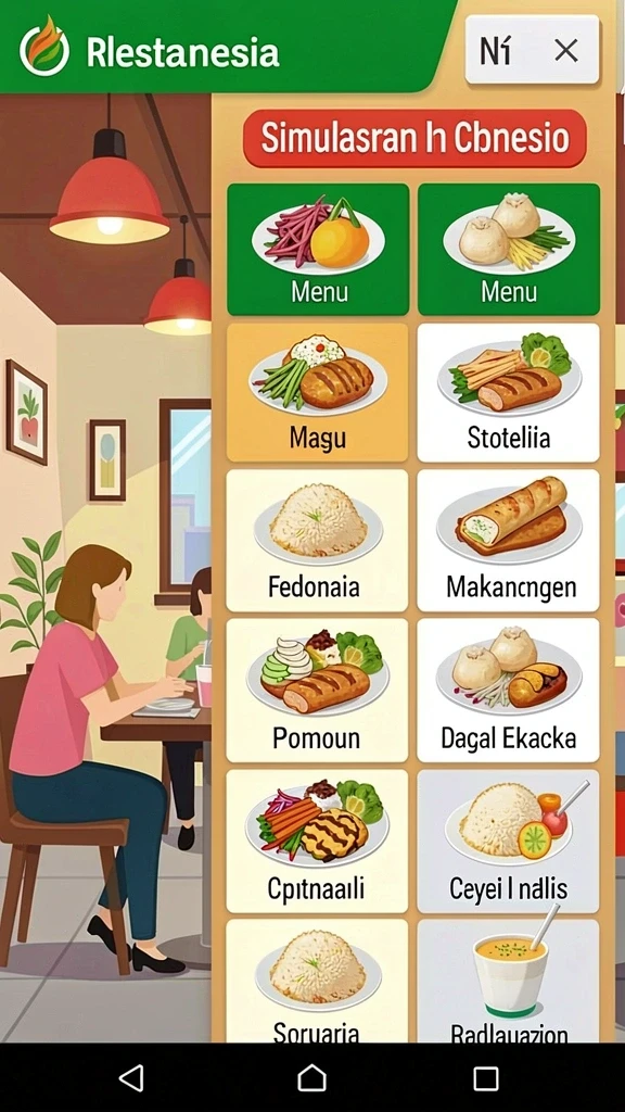 Tampilan awal yang menarik dan user-friendly.